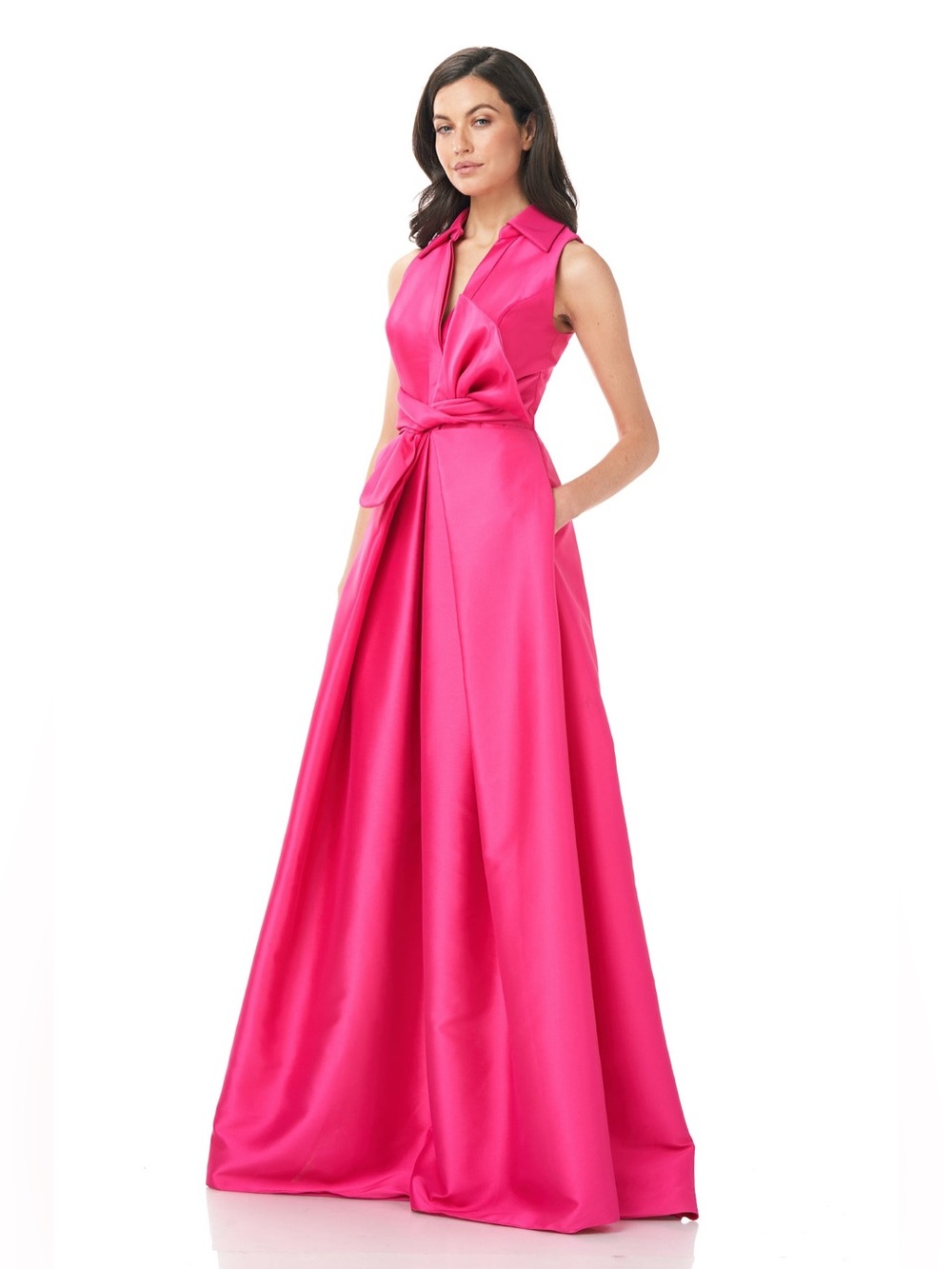 Theia Zibeline Silk Ball Gown - Picture 5 of 9
